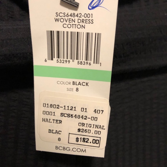 NWT - Black BCBGmaxazria halter dress - Picture 2 of 7